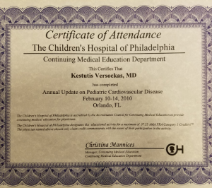 certificate of attendance - medical education department